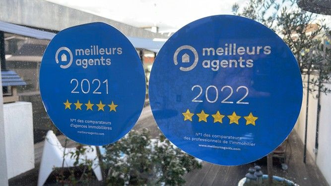 Notation 5 Etoiles pour l'année 2022 par le site MeilleursAgents.com